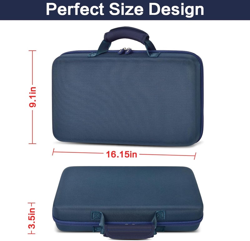casmilee Knife Display Case for 64+ Pocket Knives, Folding Knives Cases for Collections, Butterfly Knife Storage Bag Holder Roll Organizer for Survival, Tactical, Outdoor, Kitchen, EDC Mini (Blue) - Image 5